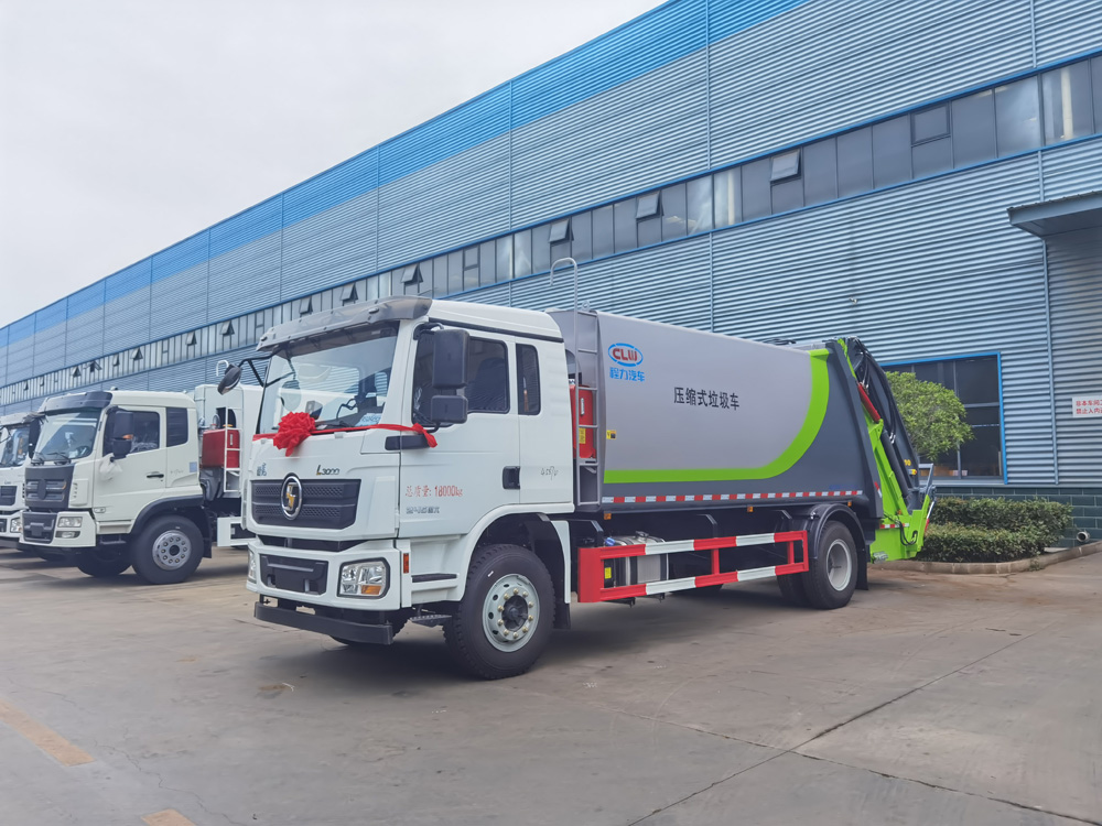 新款陜汽德龍L3000 14方壓縮式垃圾車圖片4